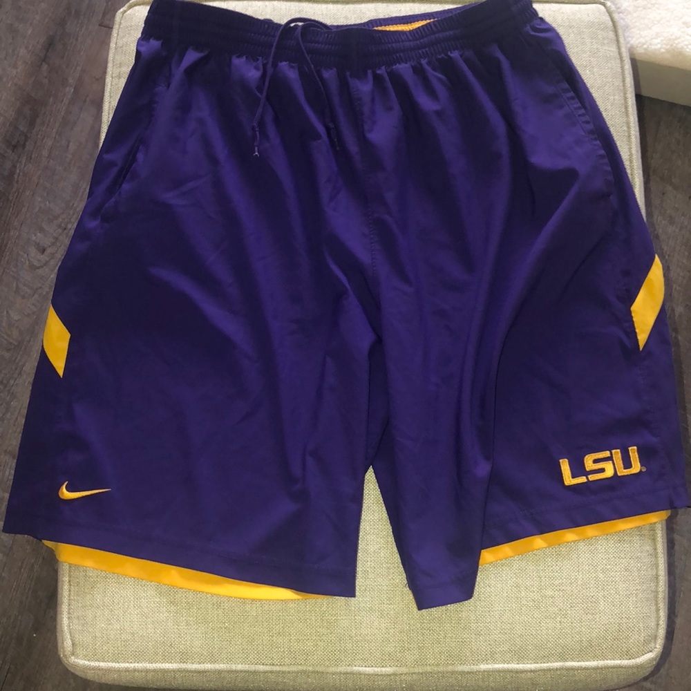 LSU basketball shorts